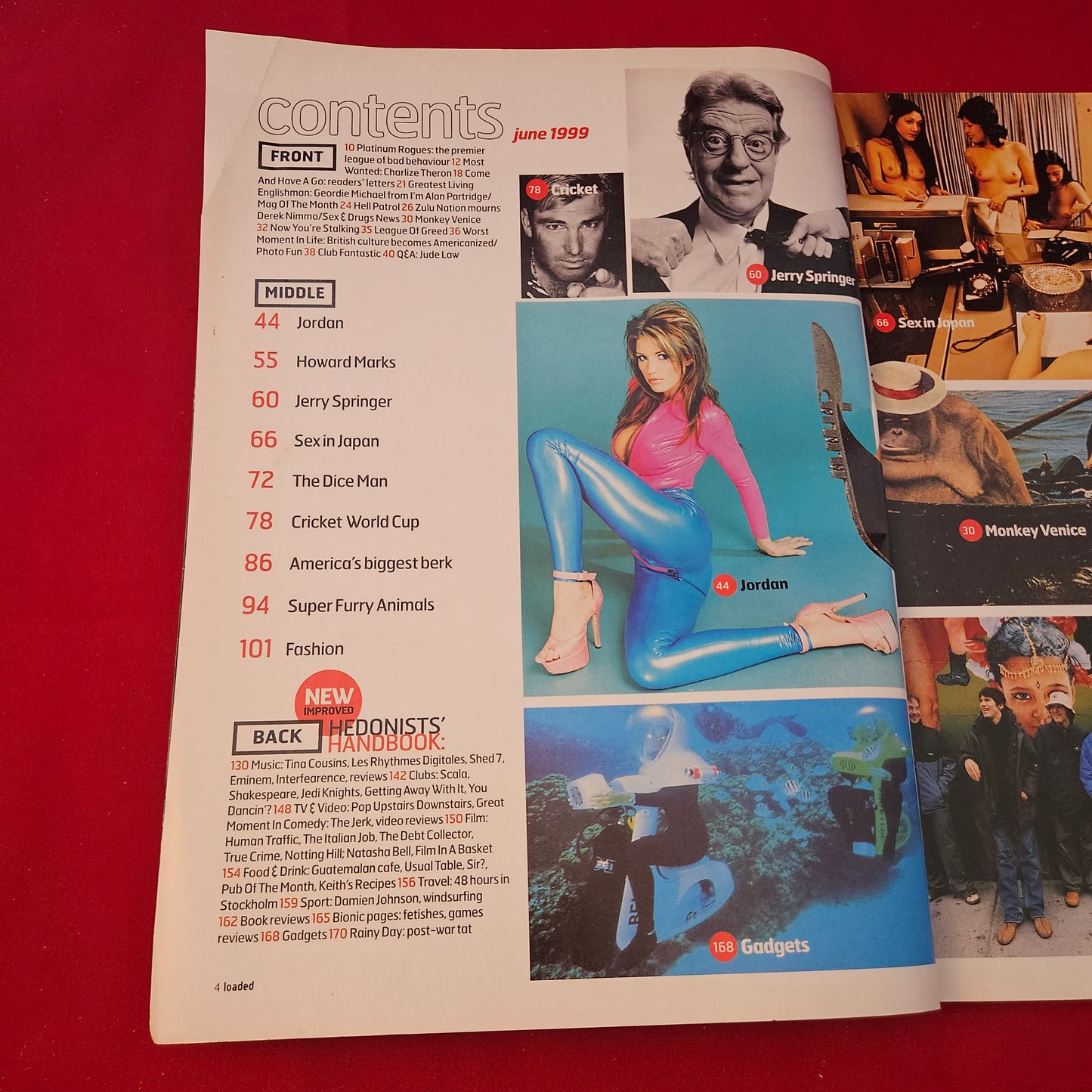 Loaded Magazine June 1999 Issue 62 (1322) Jordan Katie Price Howard Marks
