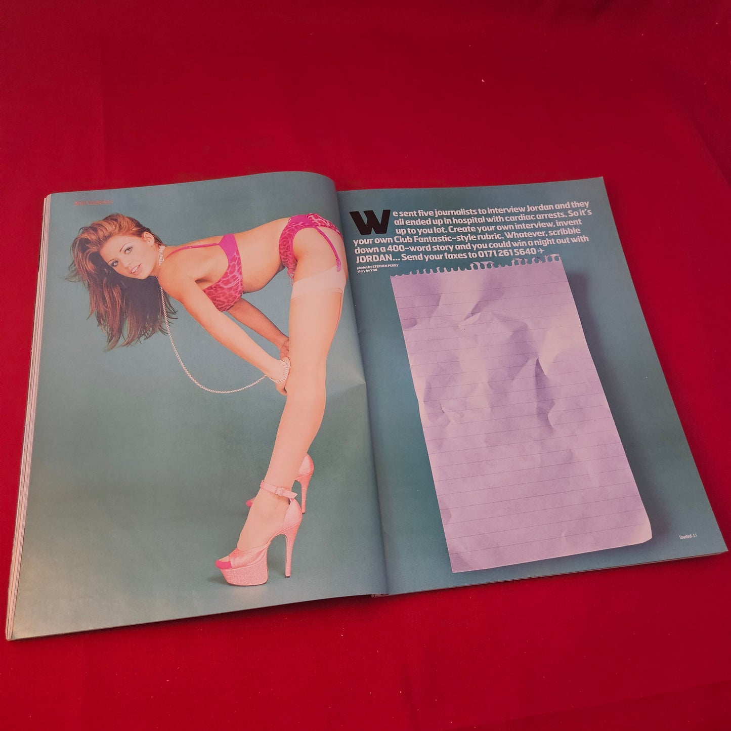 Loaded Magazine June 1999 Issue 62 (1322) Jordan Katie Price Howard Marks