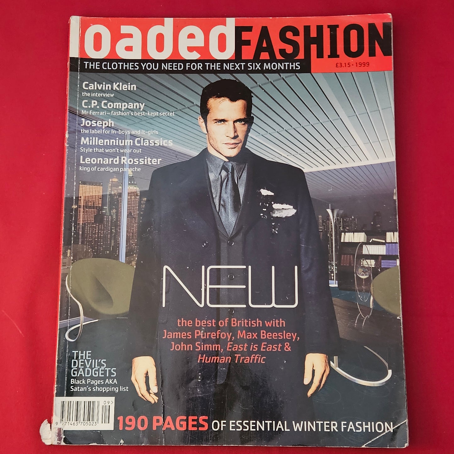 Loaded Fashion Magazine Autumn Winter 1999 (1322) James Purefoy Max Beesley