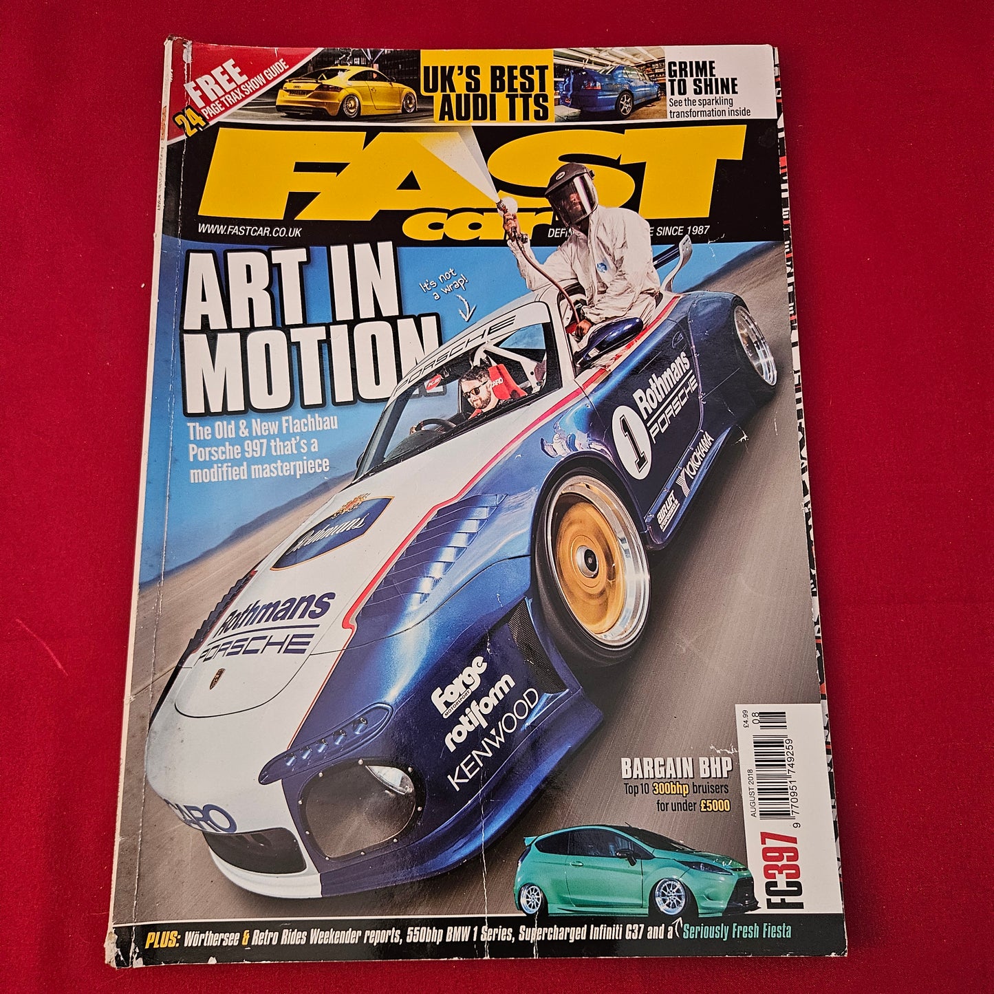 Fast Car Magazine August 2018 (1323) Porsche 997 Flachbau Audi TTS Z31 300ZX