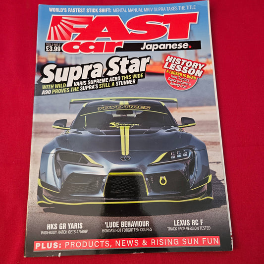 Fast Car Magazine Japanese Vol 2 No 2 (1323) Varis A90 Supra HKS GR Yaris