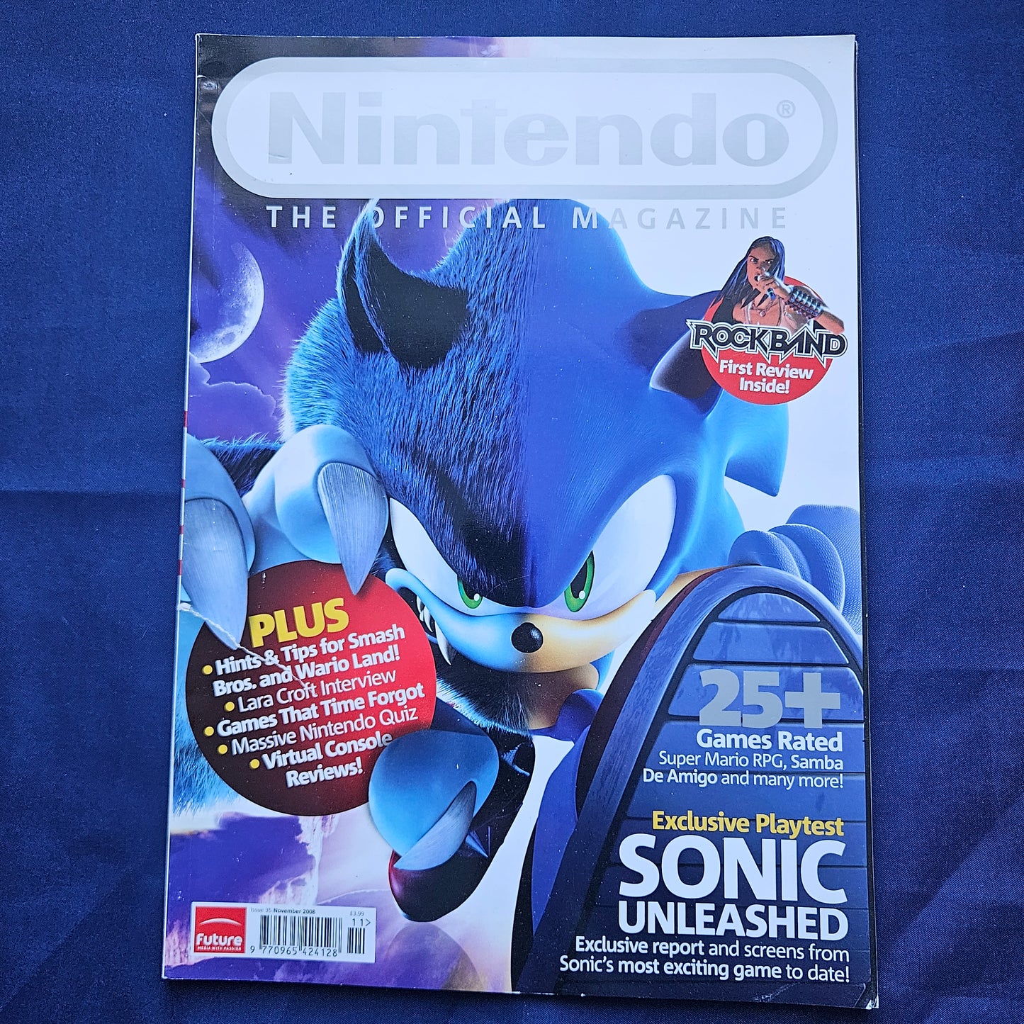 Official Nintendo Magazine Issue 35 November 2008 (1326) Sonic Unleashed Super Mario