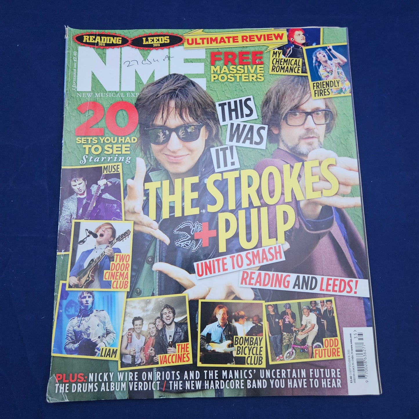 NME Magazine 3 September 2011 (1328) The Strokes Pulp Muse My Chemical Romance
