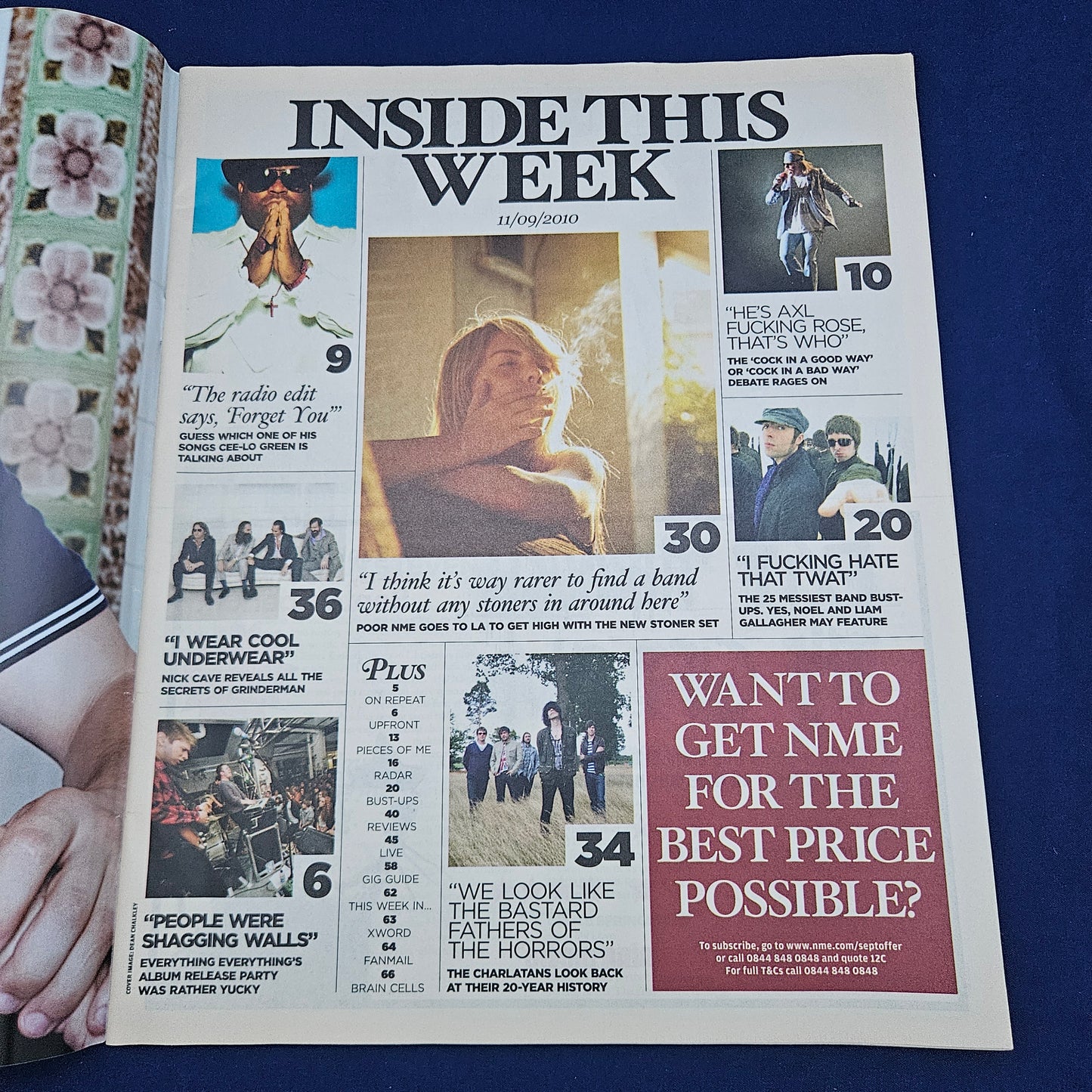 NME Magazine 11 September 2010 (1328) Oasis The Smiths Blur The Clash Guns N' Roses