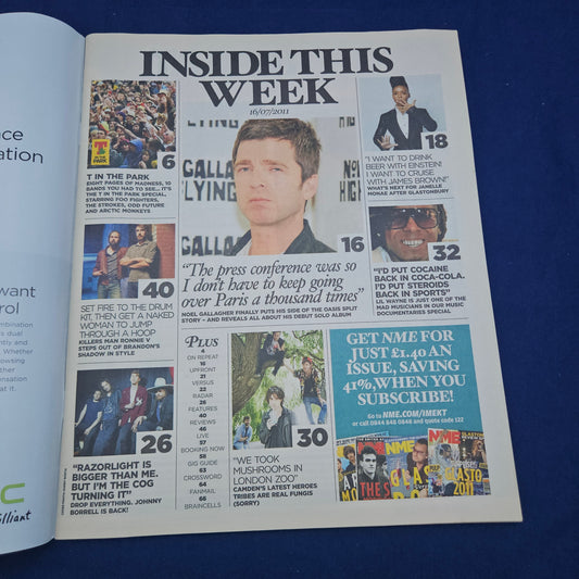 NME Magazine 16 July 2011 (1328) Foo Fighters Noel Gallagher Arctic Monkeys