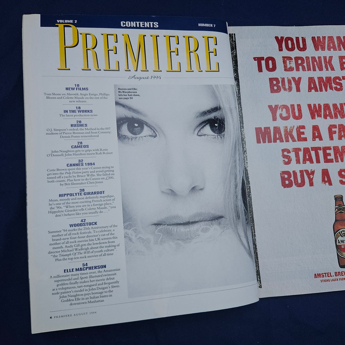 Premiere Movie Magazine UK August 1994 (1330) Elle Macpherson Kevin Costner Chinatown
