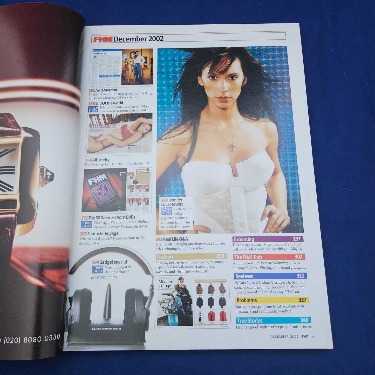 FHM Magazine December 2002 (1331) Jennifer Love Hewitt Bond Girls Ali Landry