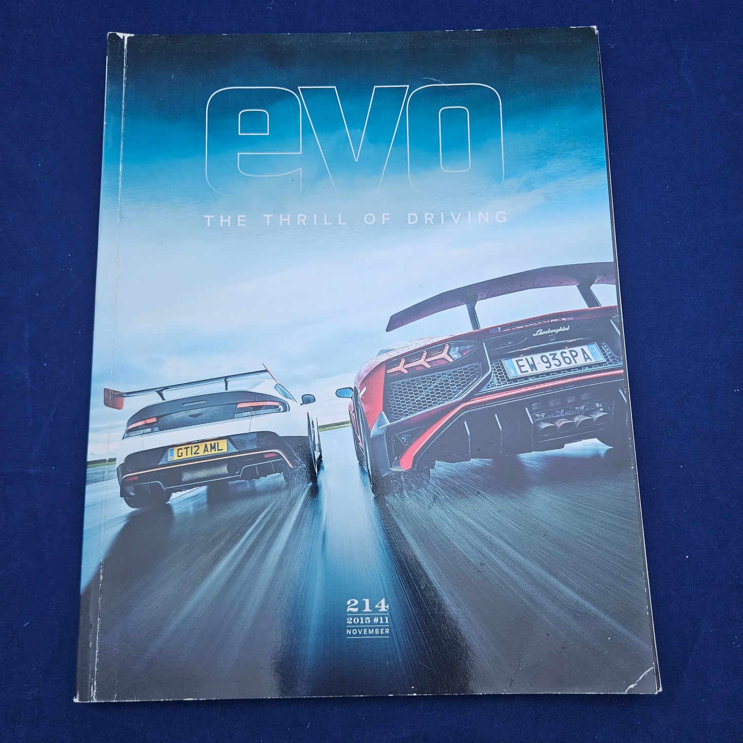 evo Magazine November 2015 (1332) Lamborghini Aventador SV Aston Martin GT12 Porsche