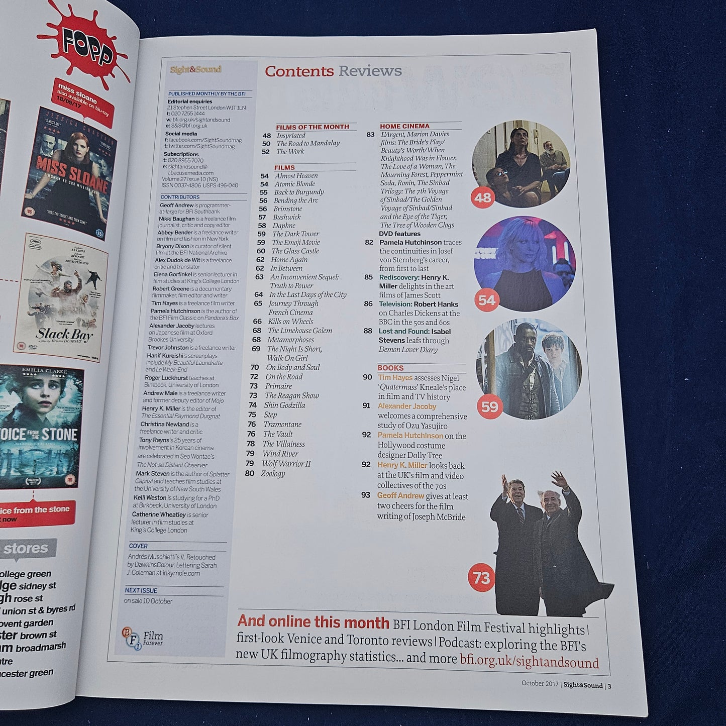 Sight & Sound Magazine October 2017 (1334) Stephen King IT Pennywise