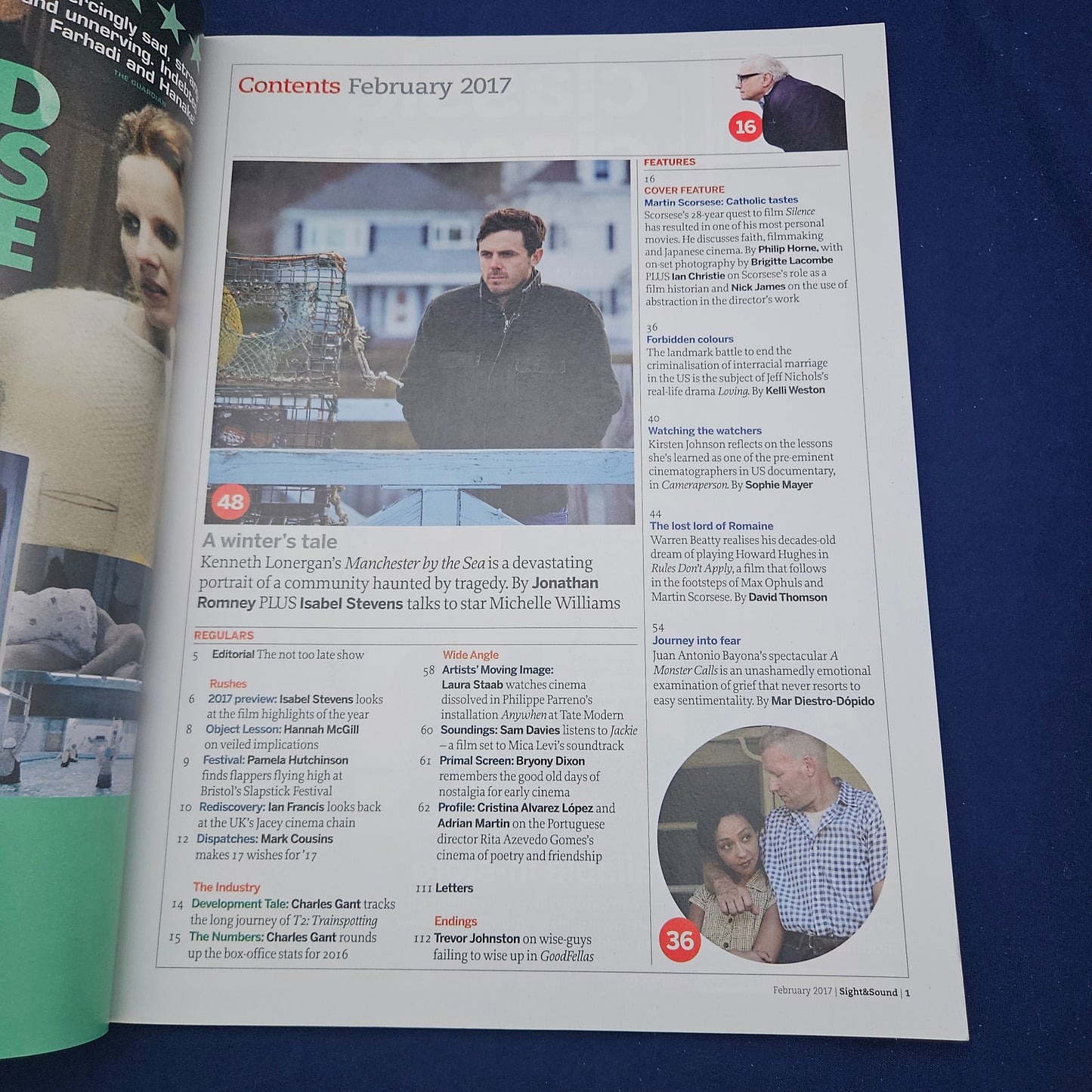 Sight & Sound Magazine February 2017 (1334) Martin Scorsese Casey Affleck Jackie