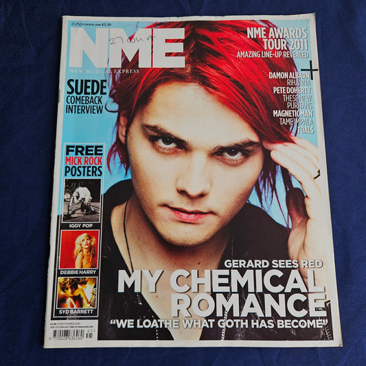 NME Magazine 13 November 2010 (1339) My Chemical Romance Gerard Way Suede Iggy Pop