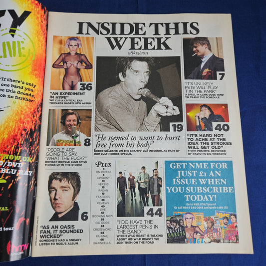 NME Magazine 28 May 2011 (1339) Syd Barrett David Bowie Alex Turner Lady Gaga