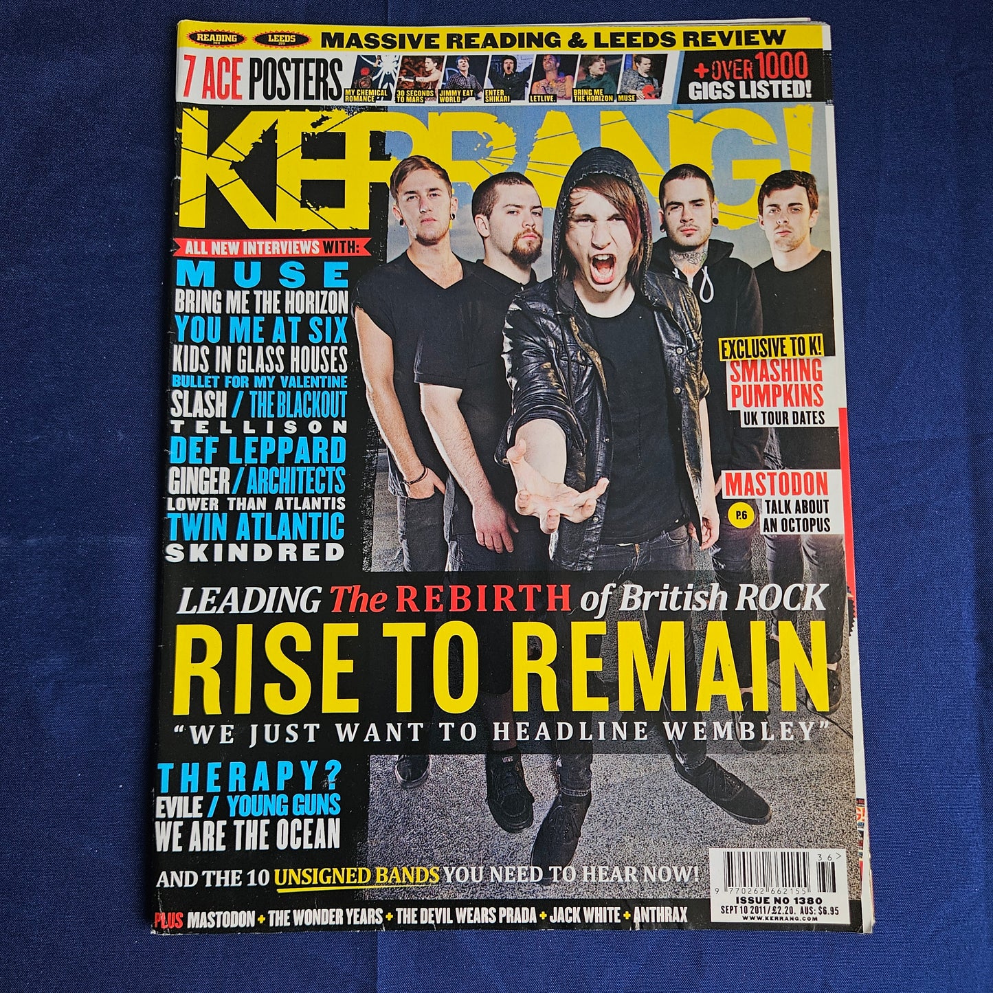Kerrang Magazine September 10 2011 #1380 (1341) Rise To Remain BMTH Muse Slash MCR