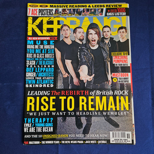 Kerrang Magazine September 10 2011 #1380 (1341) Rise To Remain BMTH Muse Slash MCR