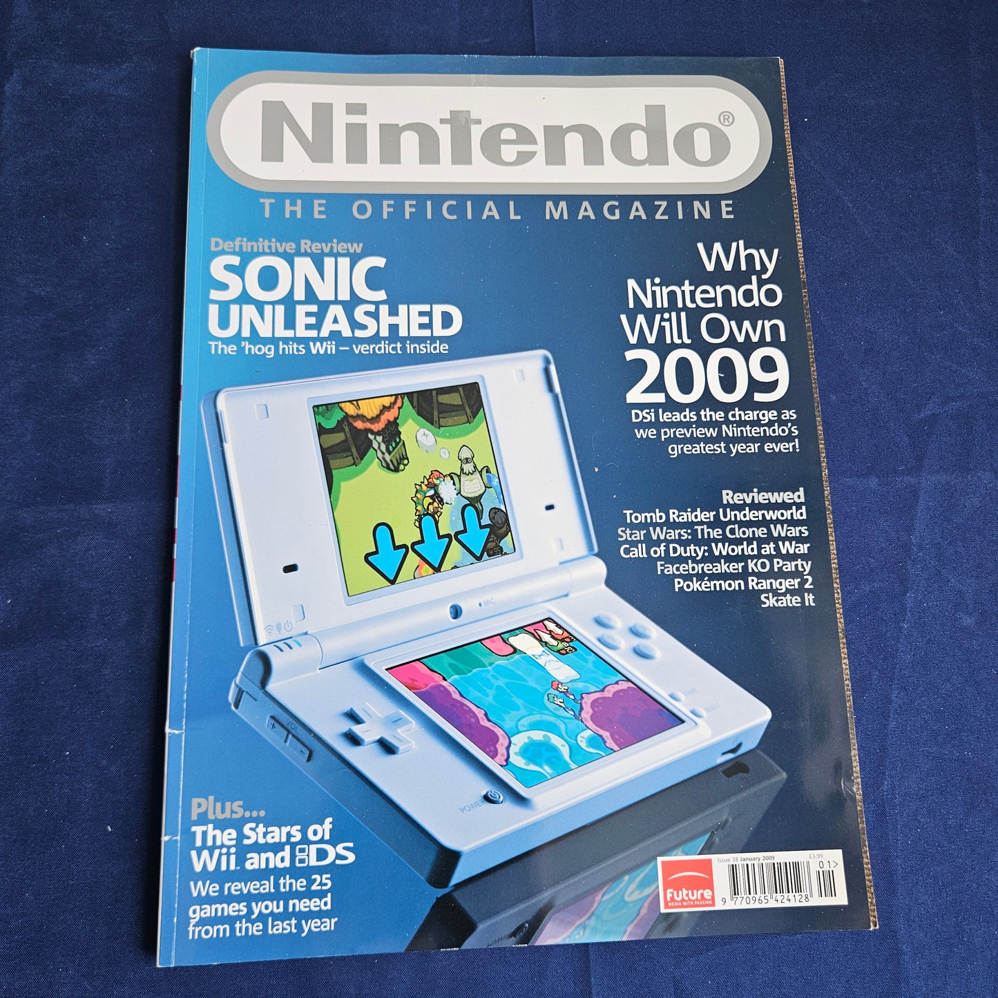 Official Nintendo Magazine Issue 38 January 2009 (1343) Sonic Unleashed Pokemon DSi