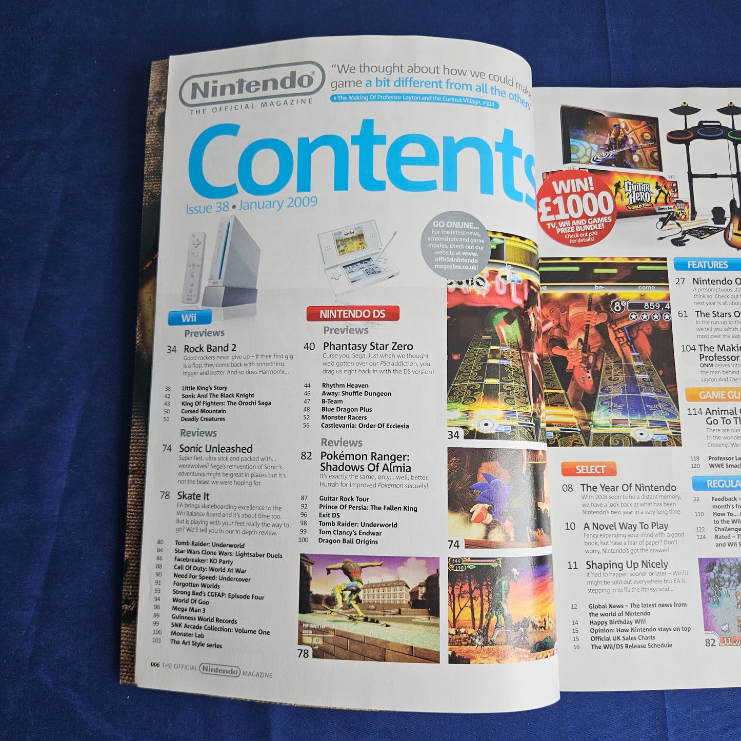 Official Nintendo Magazine Issue 38 January 2009 (1343) Sonic Unleashed Pokemon DSi