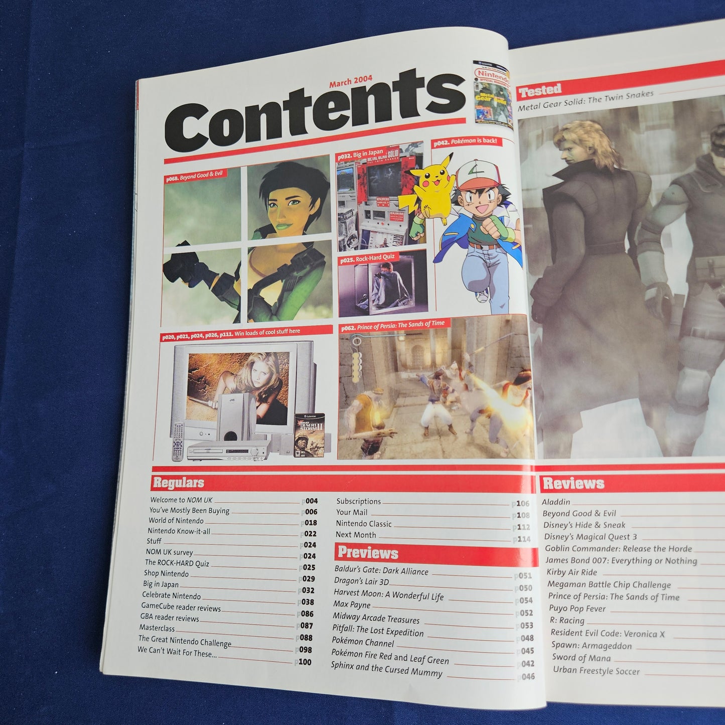 Nintendo Official Magazine Issue 138 March 2004 (1343) Metal Gear Solid Twin Snakes