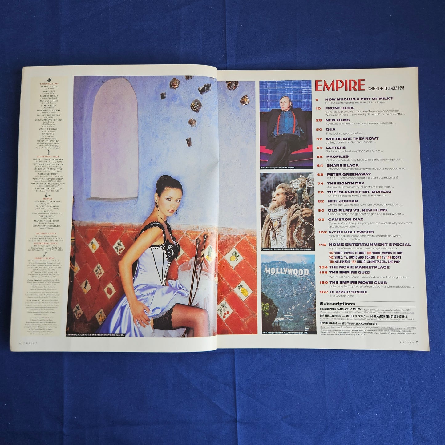 Empire Magazine December 1996 Issue 90 (1345) Cameron Diaz Pamela Anderson Dr Moreau