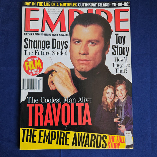 Empire Magazine April 1996 Issue 82 (1345) John Travolta Toy Story Kate Winslet Awards