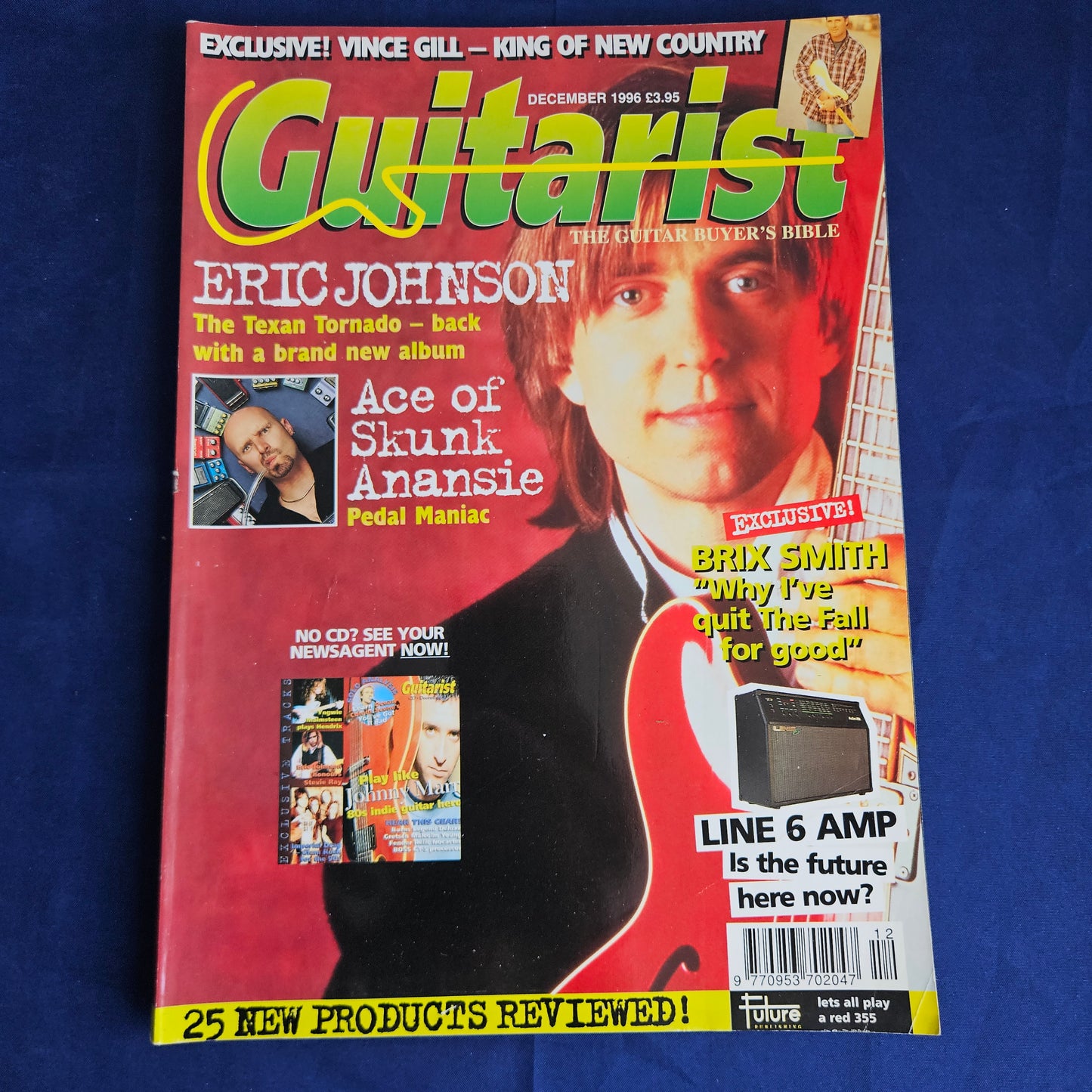 Guitarist Magazine December 1996 Vol 13 No 7 (1347) Eric Johnson Rush Zakk Wylde