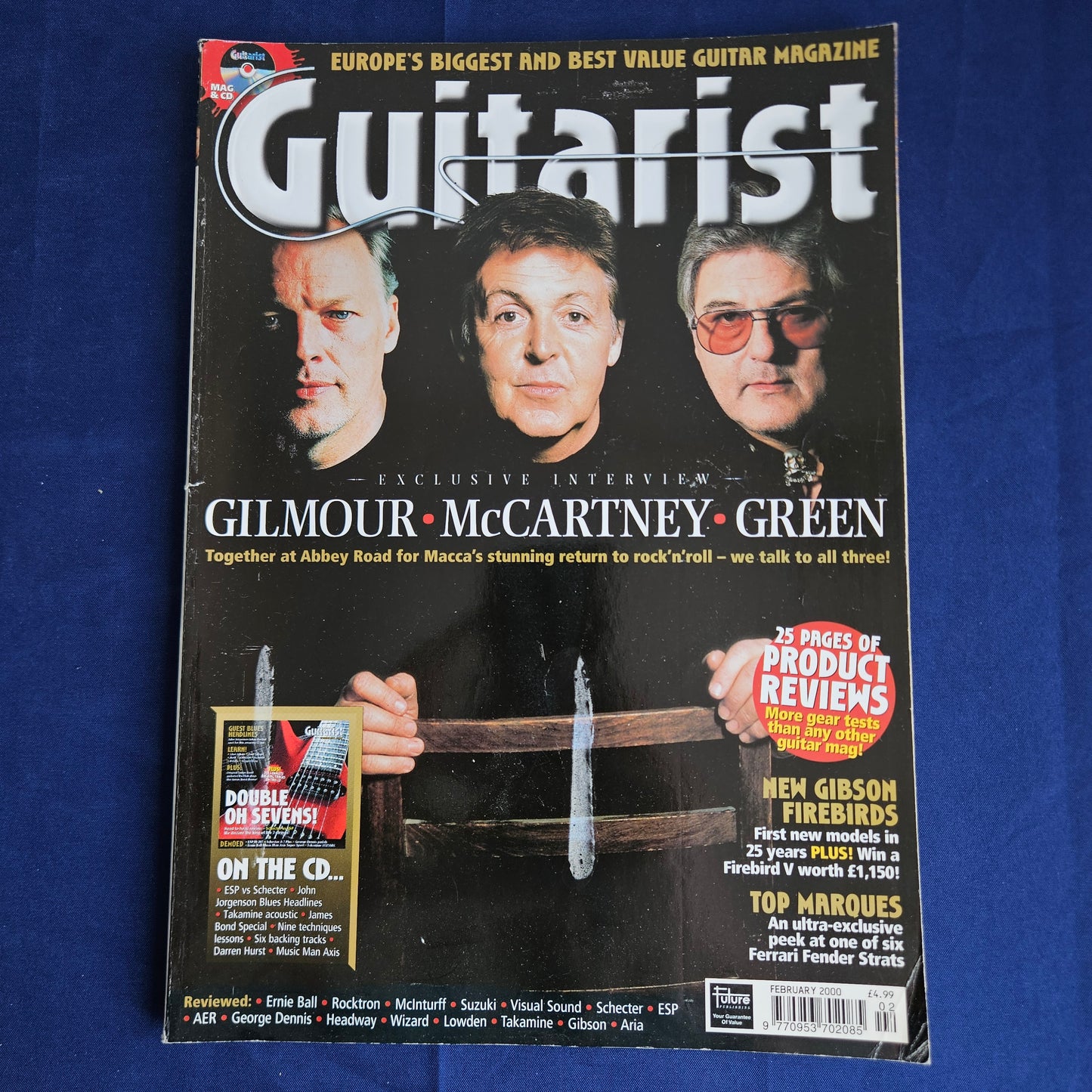 Guitarist Magazine February 2000 #191 (1347) Gilmour McCartney Green Meat Puppets