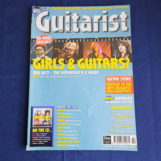 Guitarist Magazine October 1998 #173 (1347) Girls & Guitars Korn Nuno Bettencourt