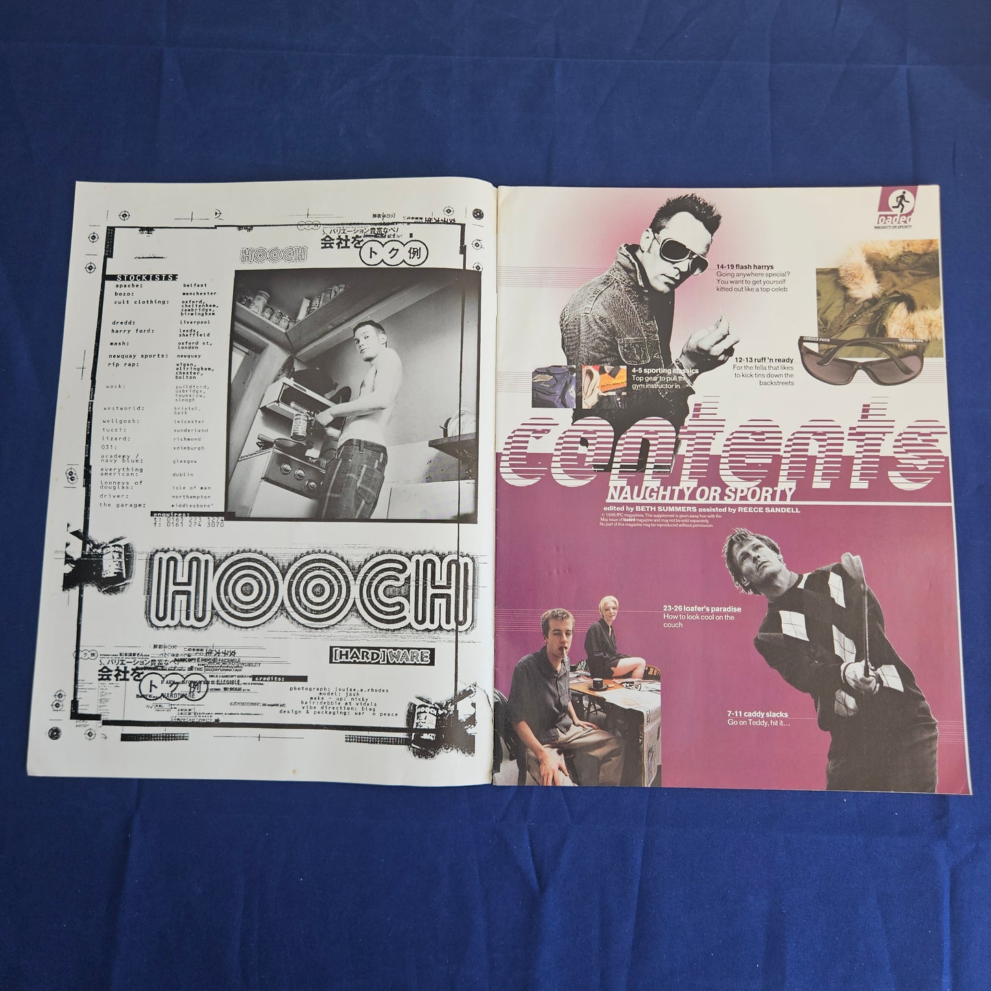 Loaded Magazine Naughty Or Sporty Fashion Supplement (0010) Mens Style Britpop 90s