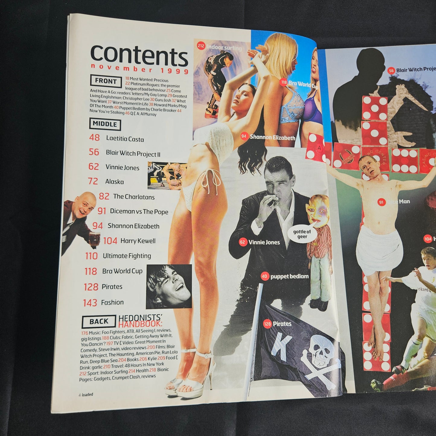 Loaded Magazine November 1999 (1350) Laetitia Casta Shannon Elizabeth Y2K