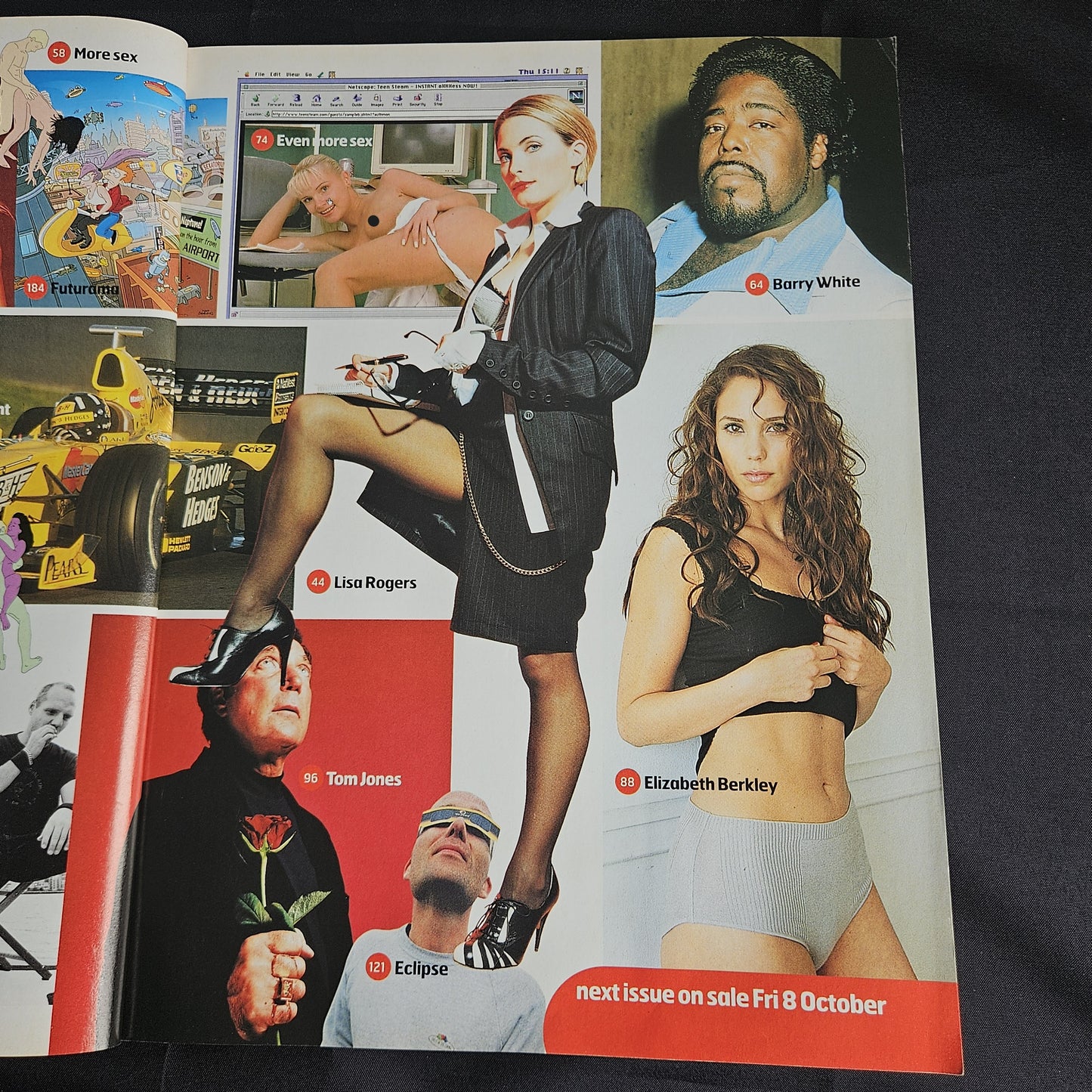 Loaded Magazine October 1999 (1350) Lisa Rogers Elizabeth Berkley Jordan Models