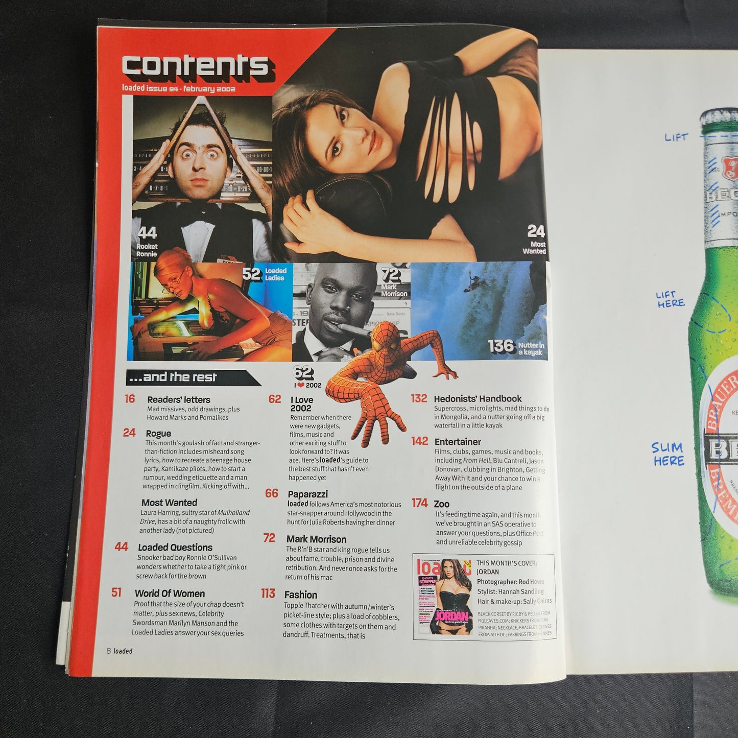 Loaded Magazine February 2002 (1350) Jordan Katie Price Victoria Silvstedt Y2K
