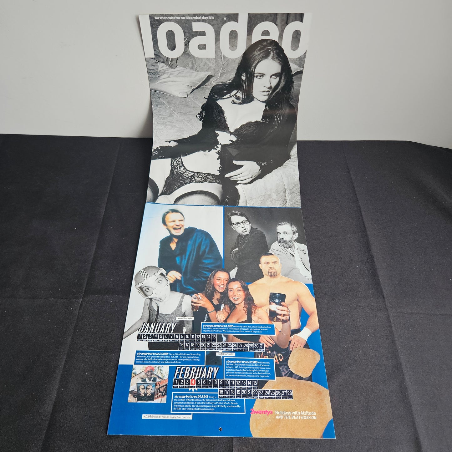 Loaded Magazine 1995 Calendar (0011) Elizabeth Hurley Paul Weller Britpop 90s