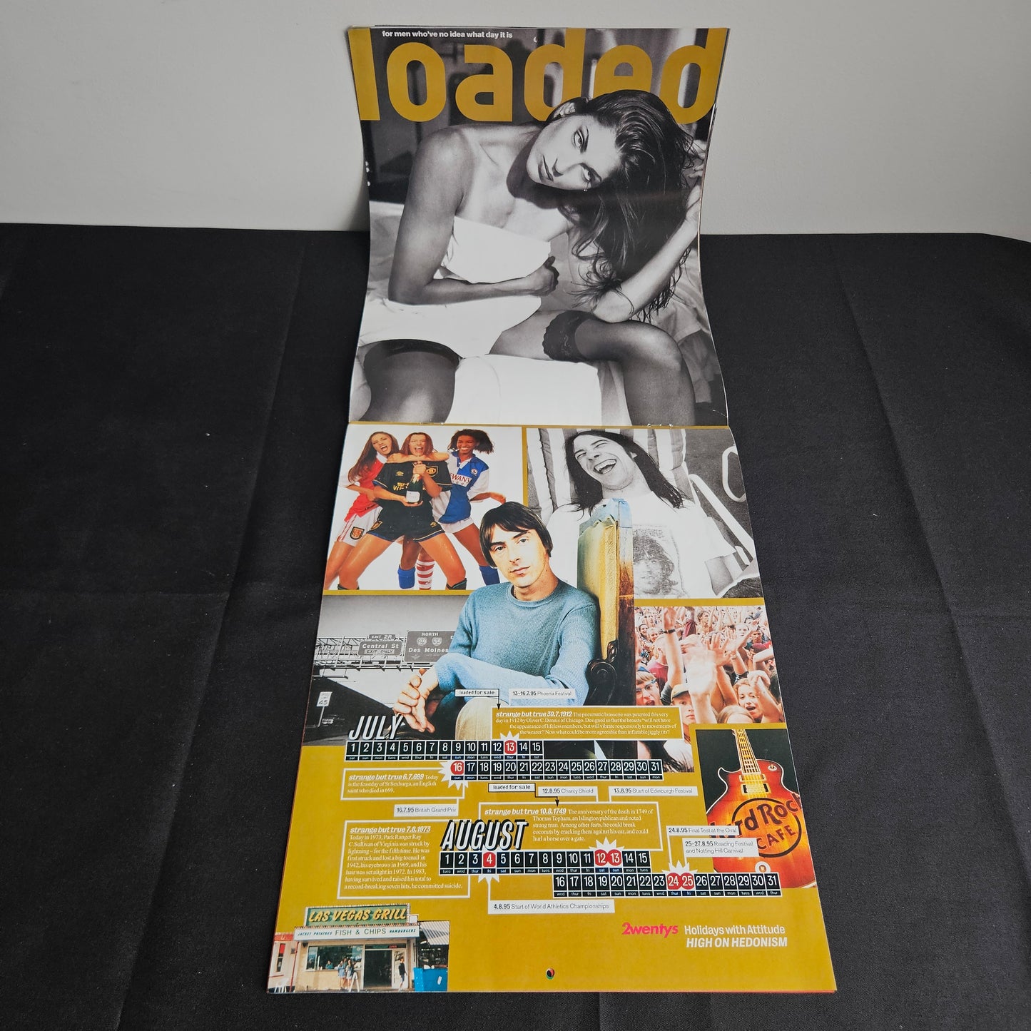 Loaded Magazine 1995 Calendar (0011) Elizabeth Hurley Paul Weller Britpop 90s