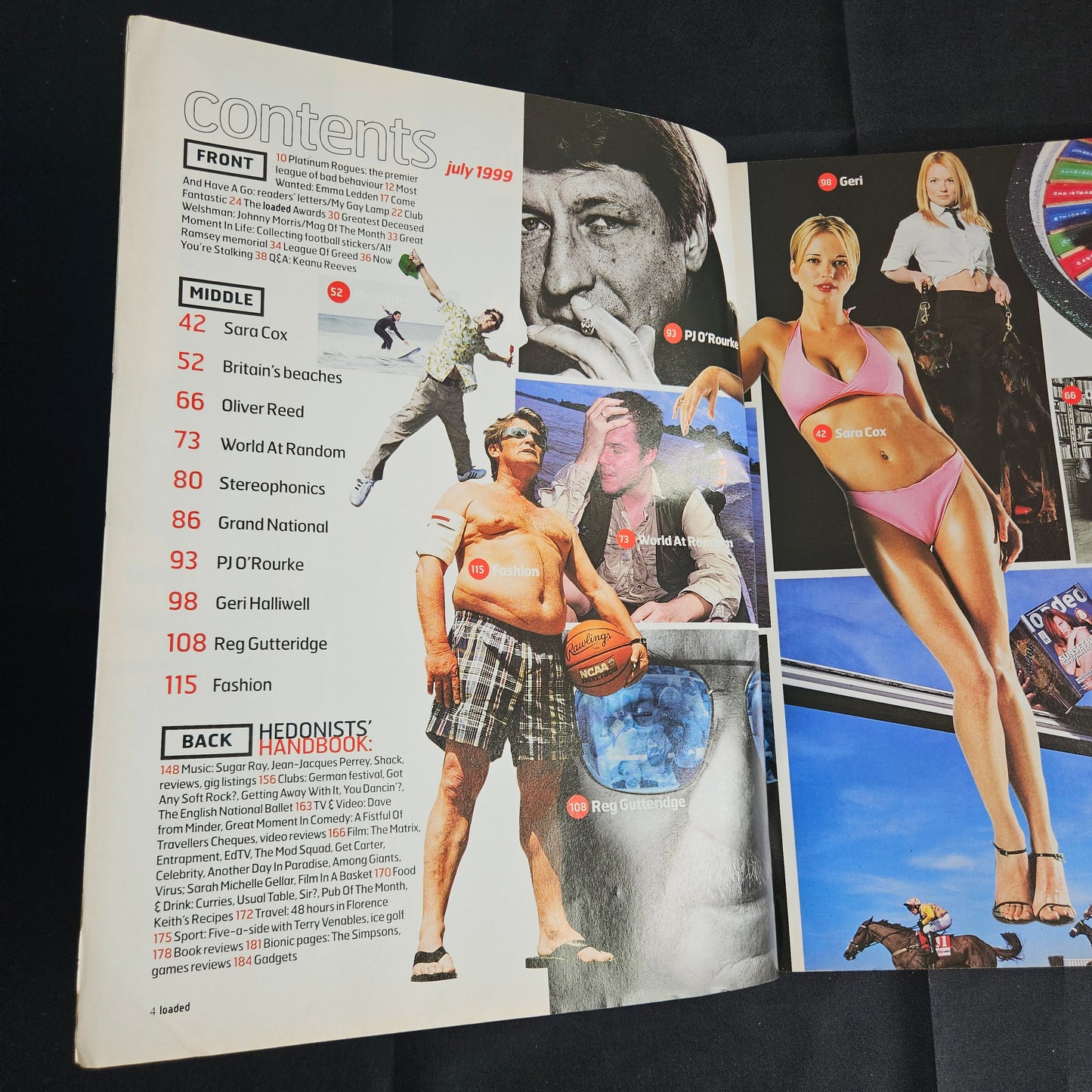 Loaded Magazine July 1999 (1351) Sara Cox Geri Halliwell Keanu Reeves 90s
