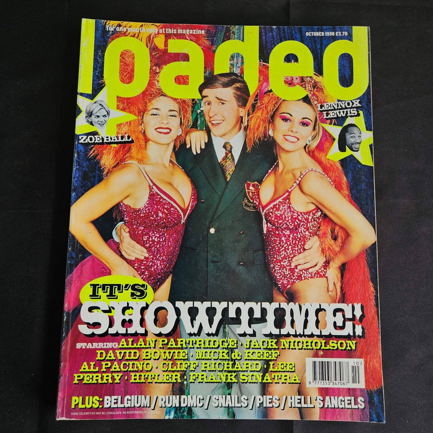 Loaded Magazine October 1998 (1352) Alan Partridge Zoe Ball Lennox Lewis Bowie