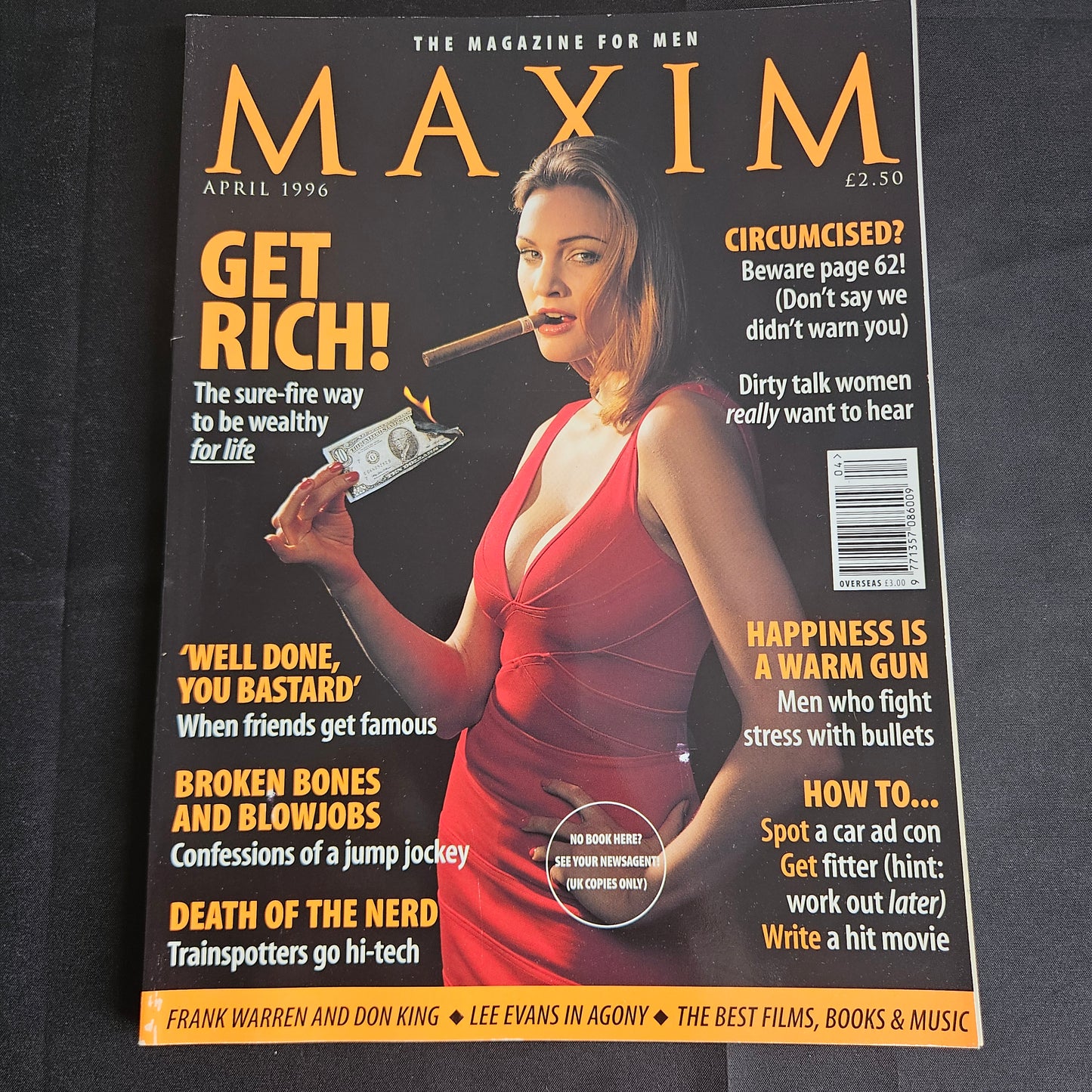 Maxim Magazine April 1996 (1354) Kristen Hartwig Lee Evans Frank Warren 90s