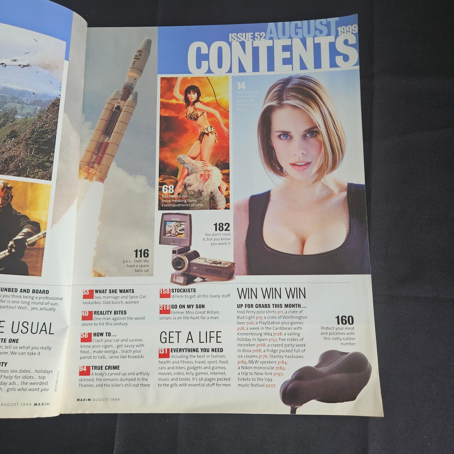 Maxim Magazine August 1999 (1354) Lucy Lawless Xena Lisa Marie Marcelle Duprey
