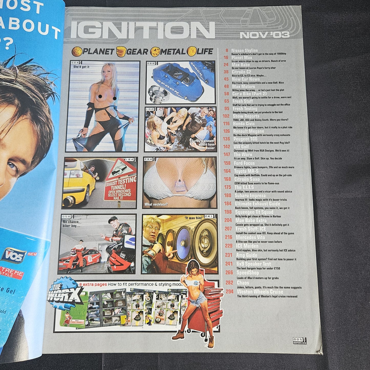 Max Power Magazine November 2003 (1355) Lauren Pope Cassie Nissan Skyline JDM