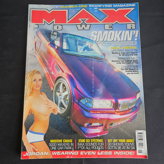 Max Power Magazine Spring 2004 (1355) Jordan Katie Price BMW 3-Series JDM