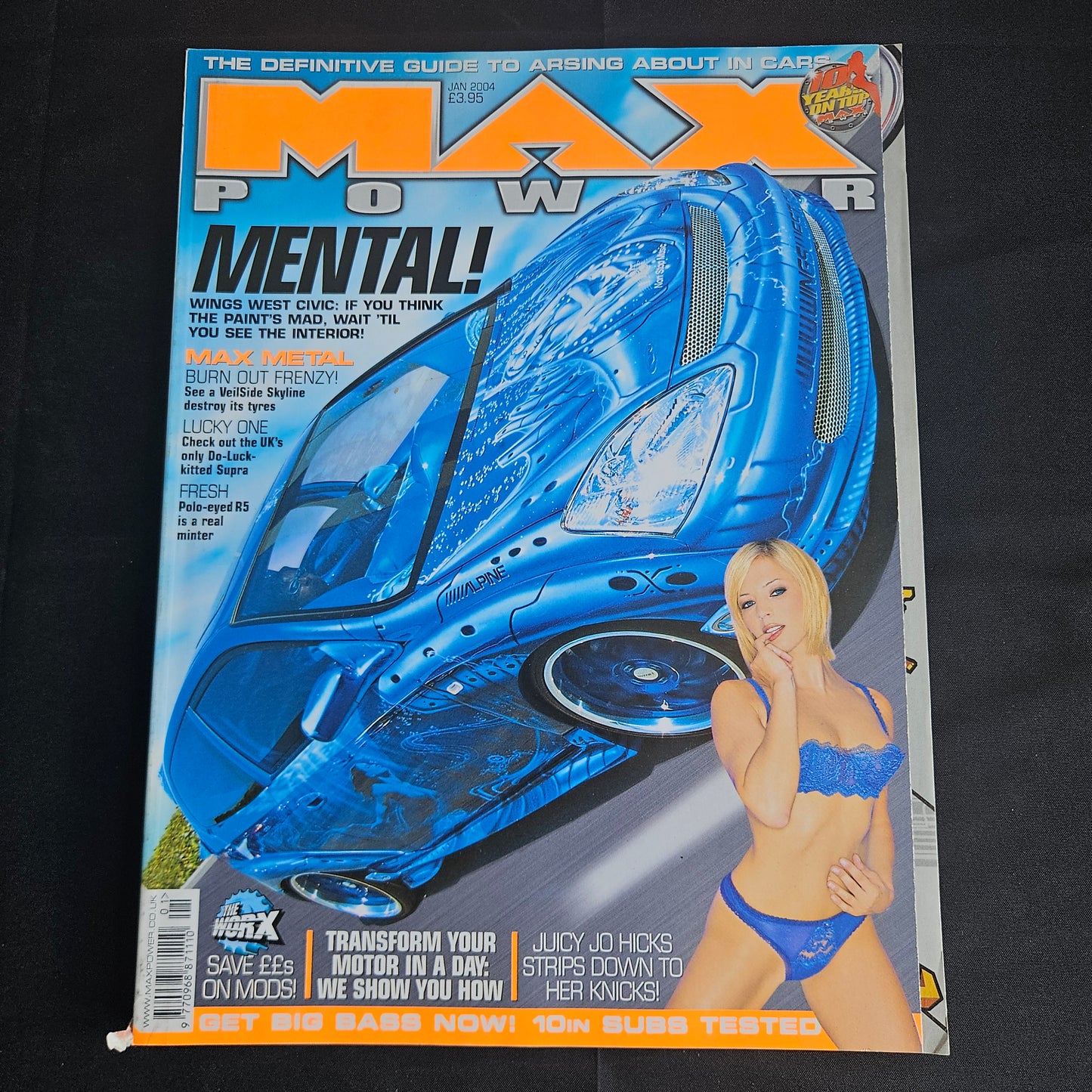 Max Power Magazine January 2004 (1355) Jo Hicks Wings West Civic Supra JDM