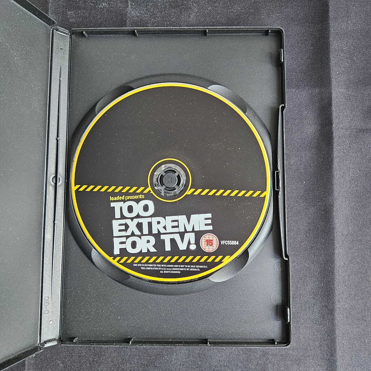 Too Extreme For TV! DVD – Rare Loaded Magazine 2003 Promo (Box 0002) Jackass Dirty Sanchez