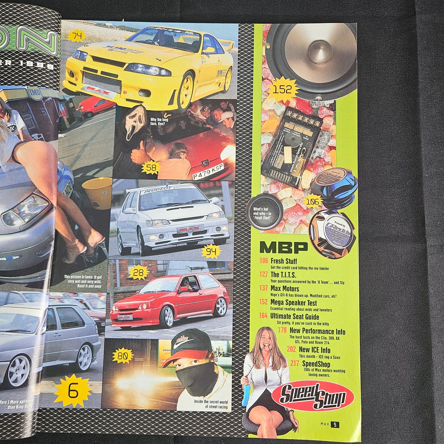 Max Power Magazine November 1999 (1356) VW Golf Rallye Skyline R33 Ksenia JDM