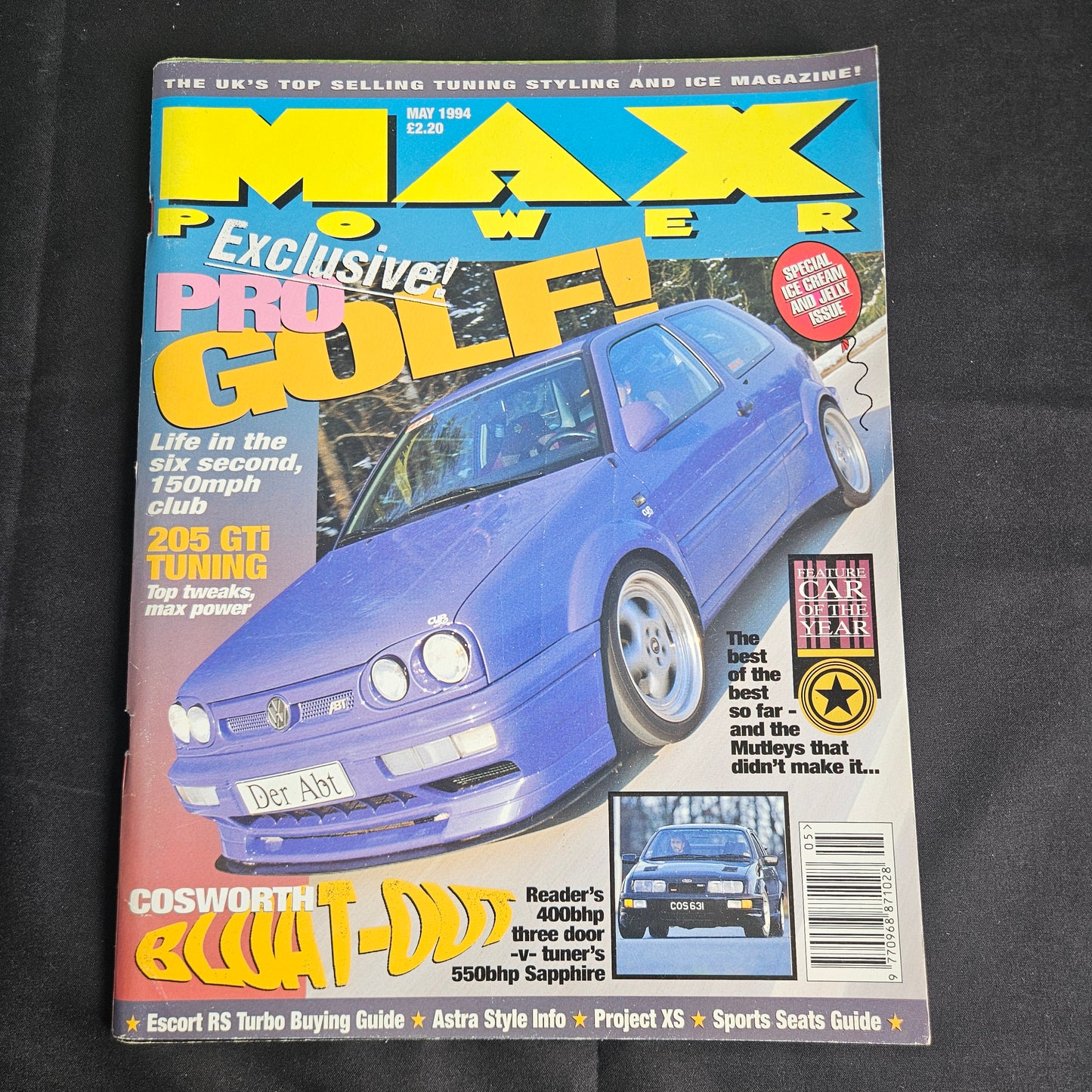 Max Power Magazine May 1994 (1357) ABT Golf VR6 Sierra Cosworth Escort RS Turbo