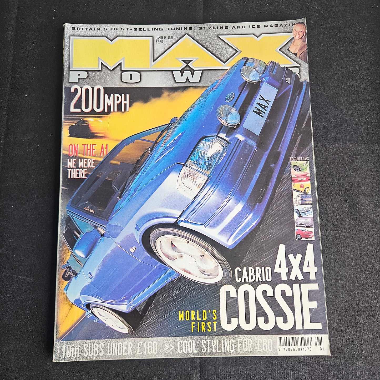 Max Power Magazine January 1999 (1357) Escort RS Cossie Cabriolet Supra JDM