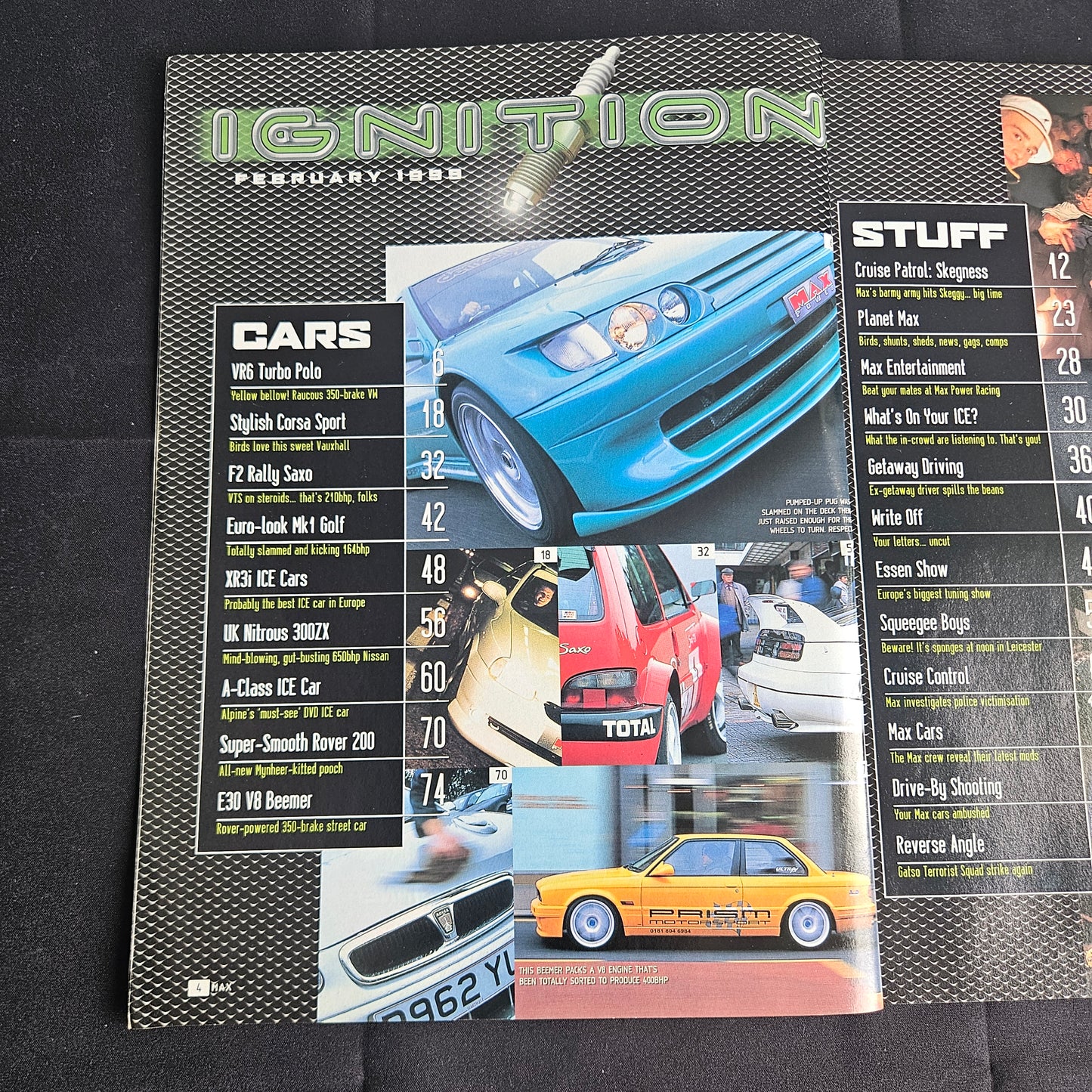 Max Power Magazine February 1999 (1357) Peugeot 306 Nitrous Nissan 300ZX JDM