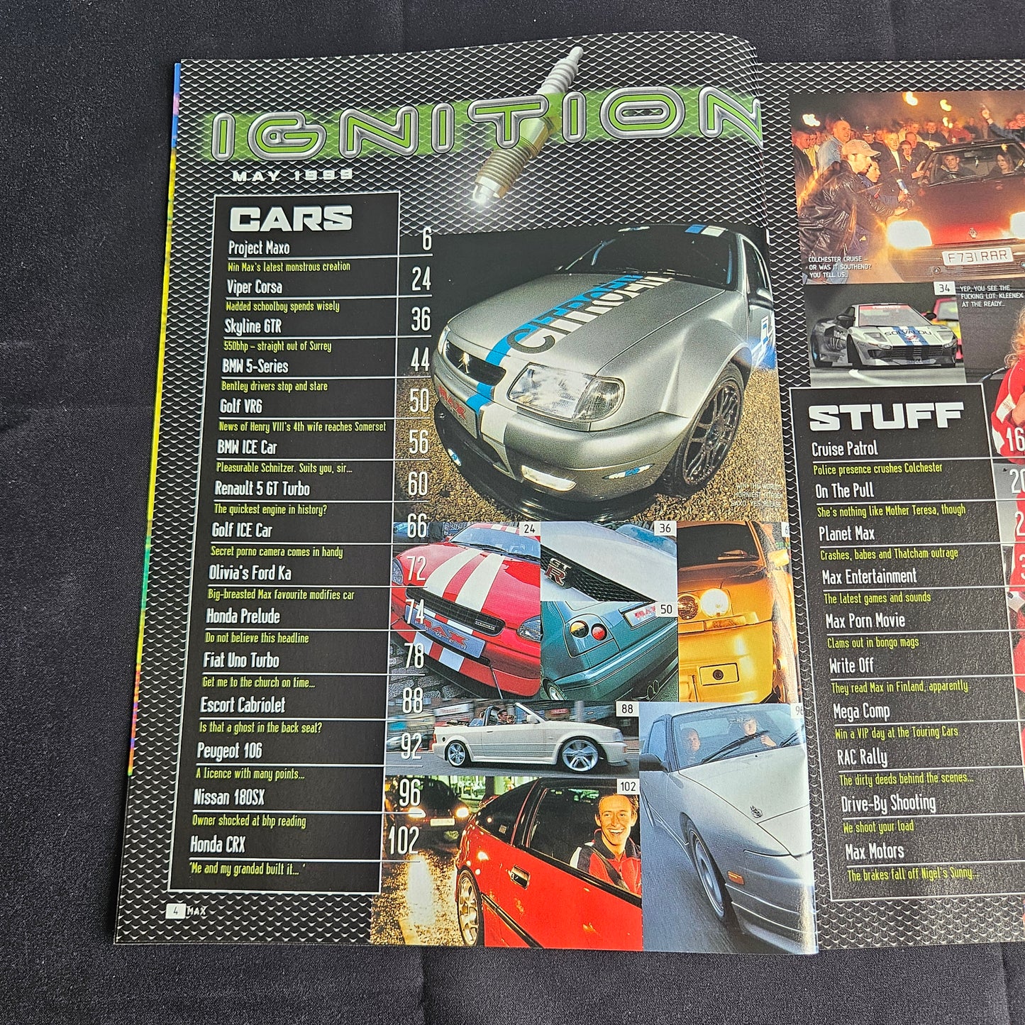 Max Power Magazine May 1999 (1357) Project Maxo Citroen Saxo Skyline GTR Sarah