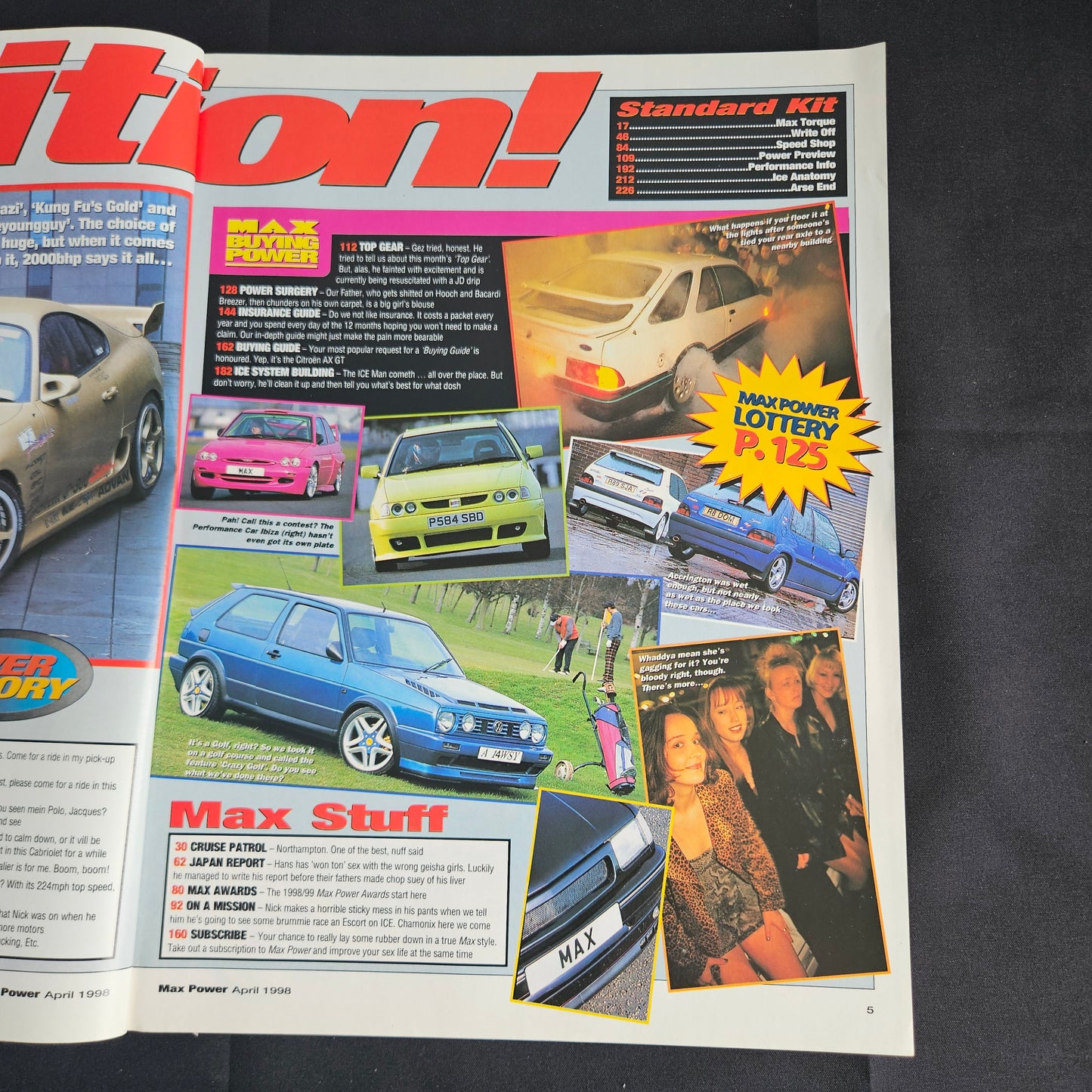 Max Power Magazine April 1998 (1357) Top Secret Supra Skyline R33 JDM