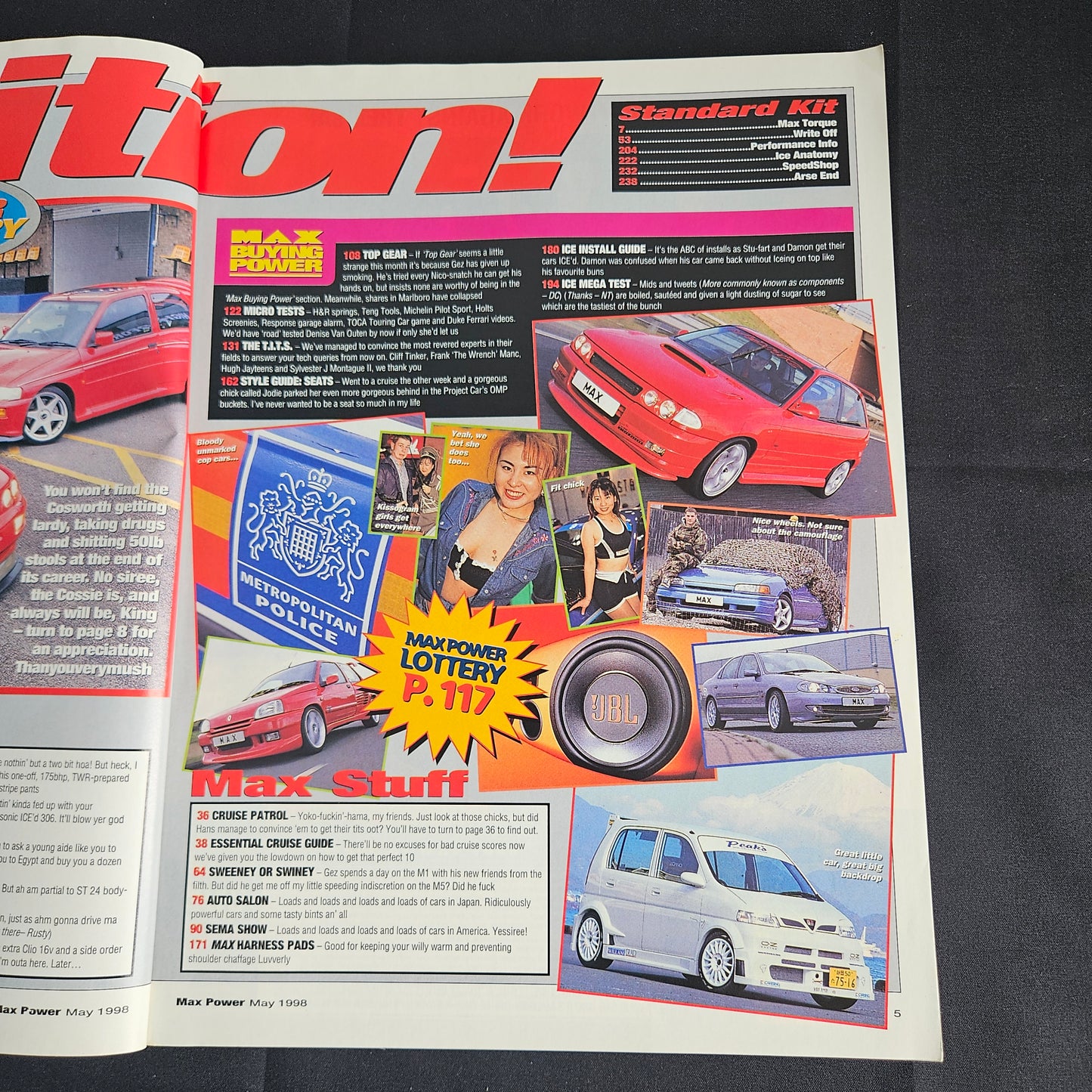 Max Power Magazine May 1998 (1357) Ford Escort Cosworth SEMA Auto Salon JDM