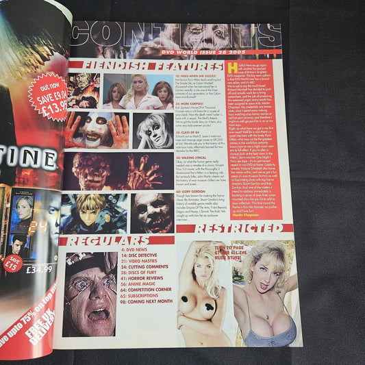 DVD World Magazine Issue 28 (1359) Victoria Silvstedt Paris Hilton Rob Zombie