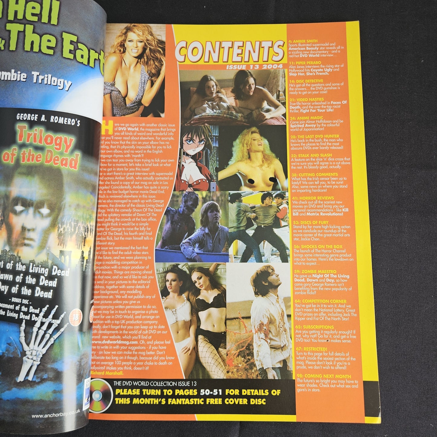 DVD World Magazine Issue 13 (2004) (1359) Amber Smith Misty Mundae George Romero