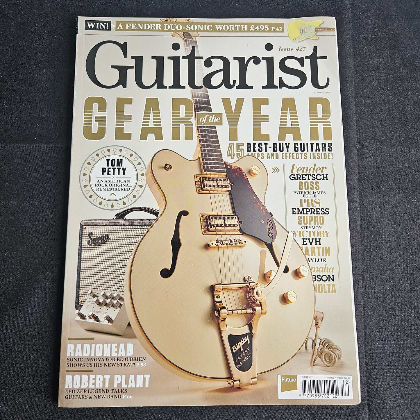 Guitarist Magazine December 2017 #427 (1360) Tom Petty Radiohead Robert Plant Gretsch
